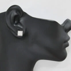 Real Diamond Earring For Men 0.17ct 14K White Gold -Its Hot Jewelry Shop real diamond earring for men 017ct 14k gold p 46800bod