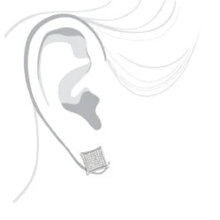 Real Diamond Earrings 10K White Gold Round Diamond Earrings 0.52ct -Its Hot Jewelry Shop real diamond earrings 10k round diamond earrings 052ct p 6889 bodwh