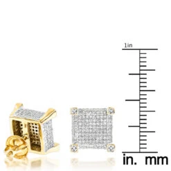 14K Yellow Gold Diamond Stud Earrings 0.85ct 13 14K Yellow Gold Diamond Stud Earrings 0.85ct -Its Hot Jewelry Shop real diamond earrings 14k diamond stud earrings 115 p 6905 rulerye