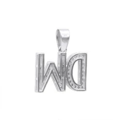 Real Diamond Initial Letters Pendant 14K Yellow Gold 0.6ct -Its Hot Jewelry Shop real diamond initial letters pendant solid 14k gold 06ct 018132 backwh