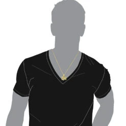 Real Diamond Initial Letters Pendant 14K Yellow Gold 0.6ct -Its Hot Jewelry Shop real diamond initial letters pendant solid 14k gold 06ct 018132 bodye