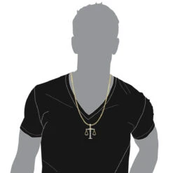 10K Yellow Gold Diamond Libra Pendant 1.1ct By Luxurman -Its Hot Jewelry Shop real gold zodiac jewelry 10k gold diamond libra pendant 11ct by luxurman bodye