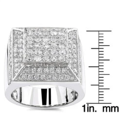 Real Hip Hop Diamond Ring 3.80ct -Its Hot Jewelry Shop real hip hop diamond ring 380ct p 40457 rulerwh