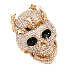 Real Hip Hop Men's Diamond Skull Ring 10K White Gold King Crown 2.75ct 10 Real Hip Hop Men's Diamond Skull Ring 10K White Gold King Crown 2.75ct -Its Hot Jewelry Shop real hip hop jewelry mens diamond skull ring 14k 275ct p 50195 ro