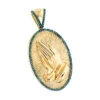 10K Yellow Gold Blue Diamond Praying Hands Pendant 0.36ct -Its Hot Jewelry Shop religious jewelry 10k gold blue diamond praying hands pendant 036ct mainye
