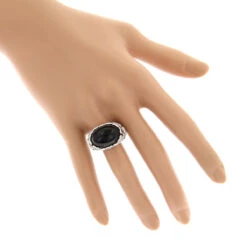 Right Hand Diamond Fashion Luxurman Onyx And Hearts Ring 14K White Gold 11 Right Hand Diamond Fashion Luxurman Onyx And Hearts Ring 14K White Gold -Its Hot Jewelry Shop right hand diamond fashion rings luxurman onyx and hearts ring 14k gold bodwh