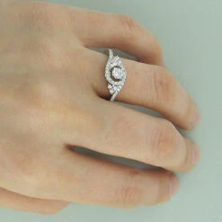 Ring Mountings 14K White Gold Diamond Engagement Ring Setting 0.78 -Its Hot Jewelry Shop ring mountings 14k diamond engagement ring setting 078 p 6712bod