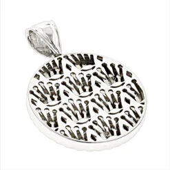 Rolex Style Diamond Crown Pendant Medallion 0.85ct 14K White Gold -Its Hot Jewelry Shop rolex style diamond crown pendant medallion 085ct 14k gold backwh