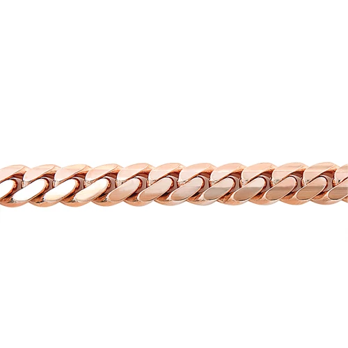 14K Rose Gold Miami Cuban Link Colossal Chain Bracelet 14.5mm 7.5-9in 4 14K Rose Gold Miami Cuban Link Colossal Chain Bracelet 14.5mm 7.5-9in - Image 2