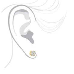 Round Cluster Diamond Earrings Studs 0.75ct 14K Yellow Gold 12 Round Cluster Diamond Earrings Studs 0.75ct 14K Yellow Gold -Its Hot Jewelry Shop round cluster diamond earrings studs 063ct 14k gold bodye