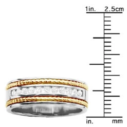 Round Diamond Men's Wedding Band 0.40ct 14K White Gold 23 Round Diamond Men's Wedding Band 0.40ct 14K White Gold -Its Hot Jewelry Shop round diamond mens wedding band 040ct 14k gold p 50298 ruler