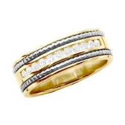 Round Diamond Men's Wedding Band 0.40ct 14K White Gold 15 Round Diamond Men's Wedding Band 0.40ct 14K White Gold -Its Hot Jewelry Shop round diamond mens wedding band 040ct 14k gold p 50298 ye