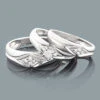 Round Diamond Trio Ring Set 0.37ct 14K White Gold -Its Hot Jewelry Shop round diamond trio ring set 037ct 14k gold p 48047