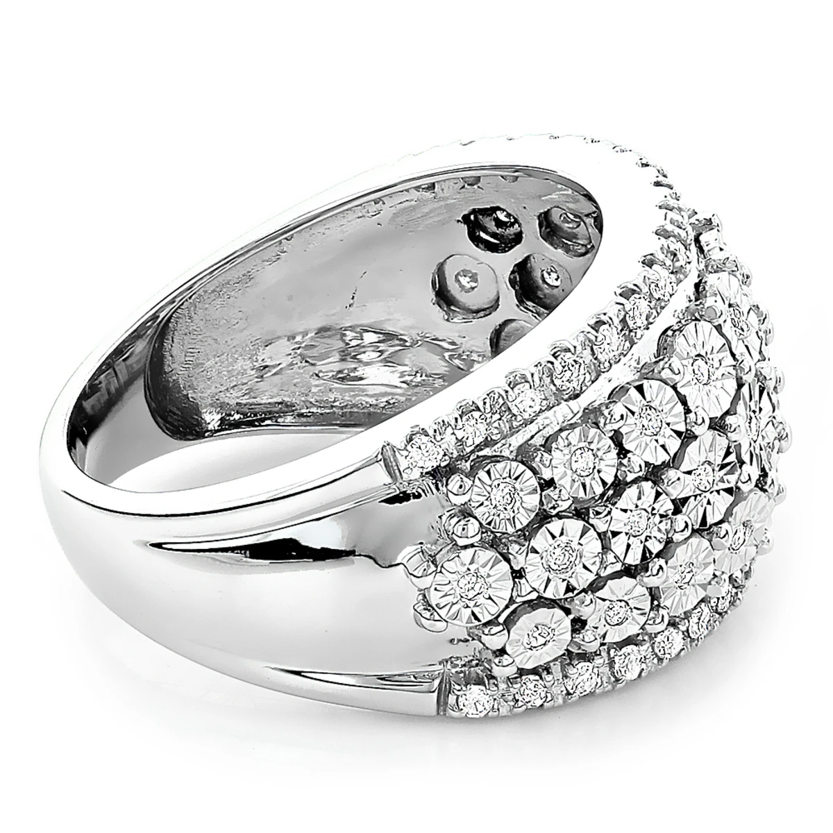 Round Diamond Women's Right Hand Ring 14K White Gold .35ct 6 Round Diamond Women's Right Hand Ring 14K White Gold .35ct - Image 4