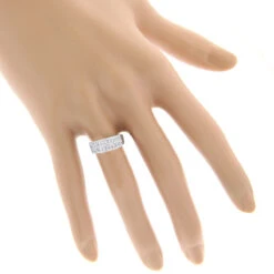 Round Princess Cut Diamond Ring 1.87ct 14K White Gold 12 Round Princess Cut Diamond Ring 1.87ct 14K White Gold -Its Hot Jewelry Shop round princess cut diamond ring 187ct 14k p 43593bod