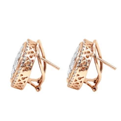 Round Princess Cut Diamond Stud Earrings 2.82ct 14K White Gold -Its Hot Jewelry Shop round princess cut diamond stud earrings 282ct 14k p 46005 backro