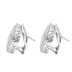 Round Princess Cut Diamond Stud Earrings 2.82ct 14K White Gold -Its Hot Jewelry Shop round princess cut diamond stud earrings 282ct 14k p 46005 backwh