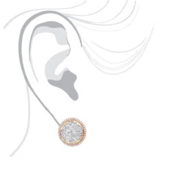 Round Princess Cut Diamond Stud Earrings 2.82ct 14K White Gold -Its Hot Jewelry Shop round princess cut diamond stud earrings 282ct 14k p 46005 bodro