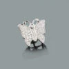 Single Butterfly Earring With Diamonds 0.23ct 10K White Gold 1 Single Butterfly Earring With Diamonds 0.23ct 10K White Gold -Its Hot Jewelry Shop single butterfly earring with diamonds 023ct 10k gold 1