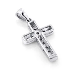 Small 14K Rose Gold Round Diamond Cross Pendant 0.55ct 7 Small 14K Rose Gold Round Diamond Cross Pendant 0.55ct -Its Hot Jewelry Shop small 14k gold round diamond cross pendant 055ct 3