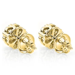Small Diamond Cluster Earrings Studs 0.25ct 14K White Gold -Its Hot Jewelry Shop small diamond cluster earrings studs 025ct 14k gold backye