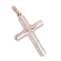 Small Diamond Crosses 14K White Gold Designer Cross Pendant 0.30ct -Its Hot Jewelry Shop small diamond crosses 14k designer cross pendant 030ct p 6553 ro