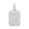 Small Diamond Dog Tag Pendant 1.75ct Fully Iced Out 10K White Gold By Luxurman 1 Small Diamond Dog Tag Pendant 1.75ct Fully Iced Out 10K White Gold By Luxurman -Its Hot Jewelry Shop small diamond dog tag pendant 175ct fully iced out 14k gold by luxurman mainwh