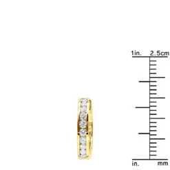 Small Diamond Hoop Earrings For Men And Women 1/2ct Huggies 14K Yellow Gold 15mm -Its Hot Jewelry Shop small diamond hoop earrings for men and women 12ct huggies 14k gold rulerye 20191215