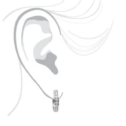 Small Hoops: 14K White Gold Diamond Hoop Earrings 1/2in 0.91ct -Its Hot Jewelry Shop small hoops 14k diamond hoop earrings 091ct p 40621 bodwh