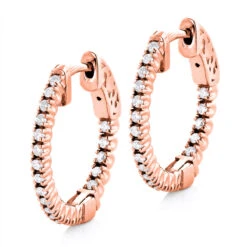 3/4in Small Hoops 14K White Gold Diamond Hoop Earrings Inside Out 1/2ct 9 3/4in Small Hoops 14K White Gold Diamond Hoop Earrings Inside Out 1/2ct -Its Hot Jewelry Shop small hoops 14k diamond hoop earrings inside out 047 p 6931 ro