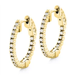 3/4in Small Hoops 14K White Gold Diamond Hoop Earrings Inside Out 1/2ct 8 3/4in Small Hoops 14K White Gold Diamond Hoop Earrings Inside Out 1/2ct -Its Hot Jewelry Shop small hoops 14k diamond hoop earrings inside out 047 p 6931 ye