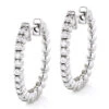 Small Hoops 14K White Gold Round Diamond Hoop Earrings 0.53 -Its Hot Jewelry Shop small hoops 14k gold round diamond hoop earrings 053 p 6909 wh