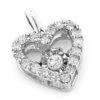 Small Ladies Diamond Heart Necklace 0.36ct Dancing Diamond Pendant 2 Small Ladies Diamond Heart Necklace 0.36ct Dancing Diamond Pendant -Its Hot Jewelry Shop small ladies diamond heart necklace 036ct dancing diamond pendant 1