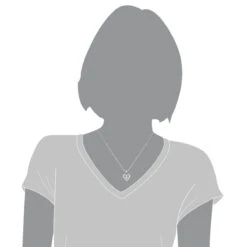 Small Ladies Diamond Heart Necklace 0.36ct Dancing Diamond Pendant -Its Hot Jewelry Shop small ladies diamond heart necklace 036ct dancing diamond pendant 3