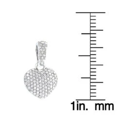 Small Pave Diamond Heart Pendant 14K White Gold 0.33ct 13 Small Pave Diamond Heart Pendant 14K White Gold 0.33ct -Its Hot Jewelry Shop small pave diamond heart pendant 14k gold 045ct p 22324 rulerwh