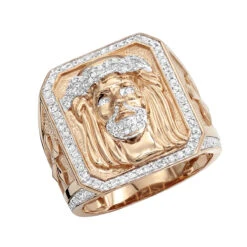 Solid 10K Yellow Gold Jesus Face Diamond Ring For Men 0.65ct By Luxurman 10 Solid 10K Yellow Gold Jesus Face Diamond Ring For Men 0.65ct By Luxurman -Its Hot Jewelry Shop solid 10k gold jesus face diamond ring for men 065ct by luxurman ro