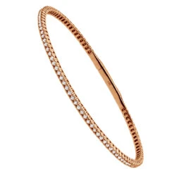 Solid 14K White Gold 1.26 Carat Diamonds Tennis Bracelet For Women Bangle Design 13 Solid 14K White Gold 1.26 Carat Diamonds Tennis Bracelet For Women Bangle Design -Its Hot Jewelry Shop solid 14k gold 1 carat diamonds tennis bracelet for women bangle design rose