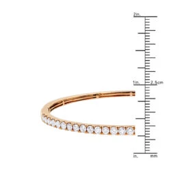 Solid 14K Yellow Gold Diamond Bangle Bracelet For Women 2ct By Luxurman -Its Hot Jewelry Shop solid 14k gold diamond bangle bracelet for women 2ct by luxurman rulerro 1