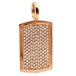 14K Yellow Gold Diamond Dog Tag Pendant For Men 3.25 Carats Iced Out Design 12 14K Yellow Gold Diamond Dog Tag Pendant For Men 3.25 Carats Iced Out Design -Its Hot Jewelry Shop solid 14k gold diamond dog tag pendant for men 325 carats iced out design 407140 rose
