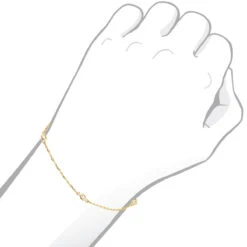 Solid 14K Yellow Gold Diamonds By The Yard Bracelet For Women 0.15ct 10 Solid 14K Yellow Gold Diamonds By The Yard Bracelet For Women 0.15ct -Its Hot Jewelry Shop solid 14k gold diamonds by the yard bracelet for women 014ct bodye