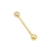 Solid 14K Yellow Gold Straight Diamond Barbell Piercing 0.15ct -Its Hot Jewelry Shop solid 14k gold straight barbell with diamonds 011ct p 5876 ye