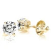 Solitaire 1 Carat Round Diamond Stud Earrings F-G VS In 4 Prong 18K Yellow Gold 2 Solitaire 1 Carat Round Diamond Stud Earrings F-G VS In 4 Prong 18K Yellow Gold -Its Hot Jewelry Shop solitaire 1 carat round diamond stud earrings f g vs in 4 prong 18k gold main