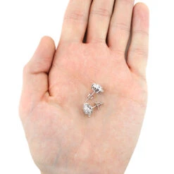 Sparkling Round Diamond Cluster Earrings Studs For Men & Women 14K White Gold 8 Sparkling Round Diamond Cluster Earrings Studs For Men & Women 14K White Gold -Its Hot Jewelry Shop sparkling round diamond cluster earrings 090ct 14k gold 3