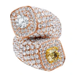 Statement 18K White Gold 13 Carat Unique Diamond Cocktail Ring For Women -Its Hot Jewelry Shop statement 18k gold 13 carat unique diamond cocktail ring for women 870109 ro