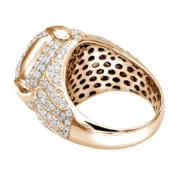 Statement Men's 14K White Gold 3.25ct Diamond Ring By Luxurman 19 Statement Men's 14K White Gold 3.25ct Diamond Ring By Luxurman -Its Hot Jewelry Shop statement mens diamond rings sale 14k gold luxurman 3 25ct ring backro