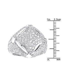 Statement Men's 14K White Gold 3.25ct Diamond Ring By Luxurman 23 Statement Men's 14K White Gold 3.25ct Diamond Ring By Luxurman -Its Hot Jewelry Shop statement mens diamond rings sale 14k gold luxurman 3 25ct ring rulerwh