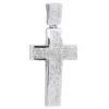 Sterling Silver Diamond Cross Pendant 1.90ct