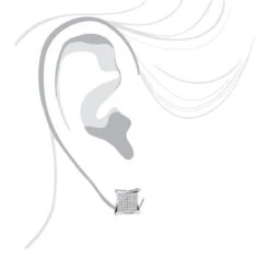 Sterling Silver Diamond Earrings 0.29ct Studs 8 Sterling Silver Diamond Earrings 0.29ct Studs -Its Hot Jewelry Shop sterling silver diamond earrings 029ct studs p 44739bod