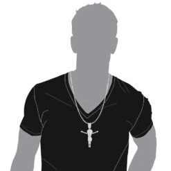 Real Sterling Silver Diamond Jesus Crucifix Pendant 0.6ct -Its Hot Jewelry Shop sterling silver diamond jesus crucifix pendant 07ct bodwh