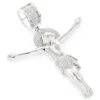 Real Sterling Silver Diamond Jesus Crucifix Pendant 0.6ct -Its Hot Jewelry Shop sterling silver diamond jesus crucifix pendant 07ct wh